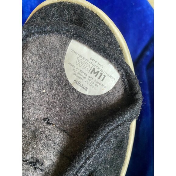 Allbirds Mens Wool Runners WRM11 Black Lace-Up Sneakers With Minor Wear - Picture 2 of 16